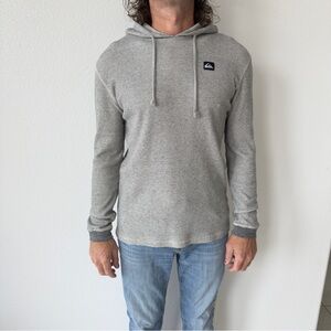 Quicksilver Hoodie Long Sleeve Shirt Gray
